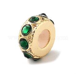 Brass Micro Pave Cubic Zirconia Beads&nbsp;KK-K361-03C-G