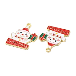 Christmas Alloy Enamel Pendants&nbsp;LS-ENAM-D050-13A-02G