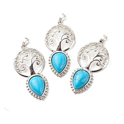 Natural & Synthetic Gemstone Big Pendants&nbsp;G-G855-05P