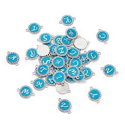 26 Letters Alloy Enamel Links Connectors&nbsp;ENAM-TA0002-19B