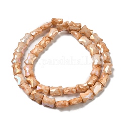 Electroplate Glass Beads Strands&nbsp;GLAA-D013-06C
