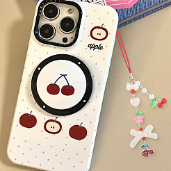 DIY Cherry Charm Mobile Phone Strap Making Kits&nbsp;DIY-SC0030-85