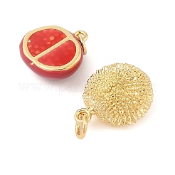 Rack Plating Brass Enamel Pendants&nbsp;KK-G507-04A-G