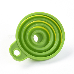 Portable Foldable Silicone Funnel Hopper&nbsp;AJEW-WH0104-40F