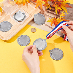 6Pcs Alloy Pendant Cabochons Settings&nbsp;FIND-FG0002-36S