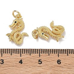 Brass Micro Pave Cubic Zirconia Pendants&nbsp;KK-K420-04G