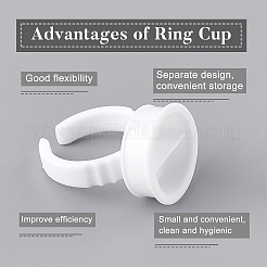 Fiber Tattoo Rings Cups&nbsp;MRMJ-WH0068-90