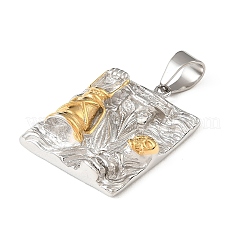 304 Stainless Steel Pendants&nbsp;STAS-F363-13GP