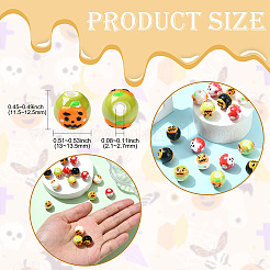 16 Pcs 4 Styles Halloween Theme DIY Beads Findings Kits&nbsp;DIY-CJ0003-11