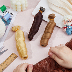 10Pcs 10 Colors High Temperature Fiber Long Curly Hairstyle Doll Wig Hair&nbsp;DOLL-FH0001-02