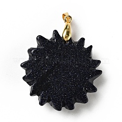 Synthetic Blue Goldstone Pendants&nbsp;G-E043-01B-03G