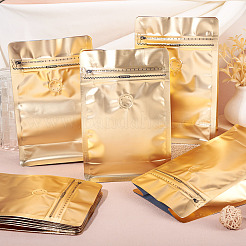10Pcs BOPP and Aluminized PET and PE Resealable Coffee Zipper Bags with Valve&nbsp;ABAG-TA0001-93D