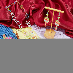 Cinco de Mayo Opaque Printed Acrylic Pendant Locking Stitch Markers&nbsp;HJEW-AB00176