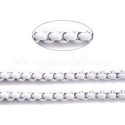 3.28 Feet Eco-friendly Spray Painted Handmade Brass Box Chains&nbsp;X-KK-J276-17-P02