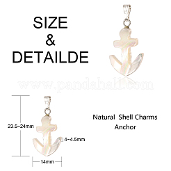 Natural Trochid Shell/Trochus Shell Pendants&nbsp;BSHE-CJC0002-12