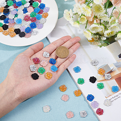 100Pcs 10 Colors Resin Rhinestone Cabochons&nbsp;CRES-SC0001-87