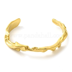304 Stainless Steel Cuff Bangles for Women&nbsp;BJEW-D038-01G