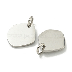 Non-Tarnish 304 Stainless Steel Stamping Blank Tag Mirror Polished Finish Pendants&nbsp;STAS-L022-428P