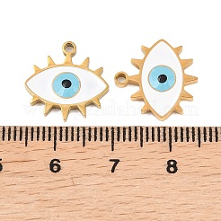 304 Stainless Steel Enamel Pendants&nbsp;STAS-Z190-09G-06