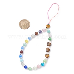 Heart Cat Eye Mobile Straps&nbsp;HJEW-JM03427-01