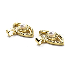 Brass Clear Cubic Zirconia Pendants&nbsp;KK-G446-02G