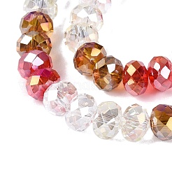 Electroplate Transparent Glass Beads Strands&nbsp;EGLA-N022-16A-A01