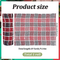 Polyester Decorative Mesh Ribbon for Christmas Trees&nbsp;SIL-WH20025-050C