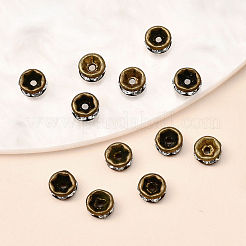 Brass Rhinestone Spacer Beads&nbsp;RB-A014-Z4mm-01AB-NF