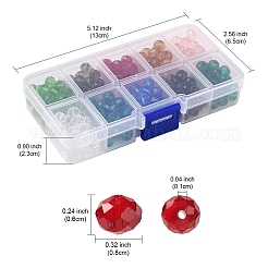 300Pcs 10 Colors Glass Beads Strands&nbsp;EGLA-YW0003-27