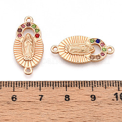 Alloy Rhinestone Connector Charms&nbsp;ALRI-T011-06