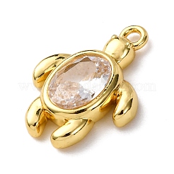 Brass with Cubic Zirconia Pendants&nbsp;KK-C119-11G