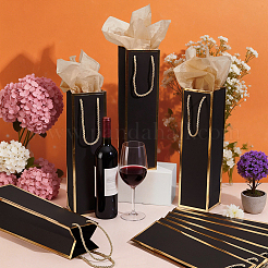 55Pcs Paper Wine Package Bags with Rope Handles&nbsp;CARB-UN0001-03A