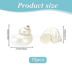 15Pcs Mini Natural Spiral Shell Beads&nbsp;FIND-PH0026-80