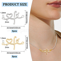 10Pcs 2 Colors Rack Plating Brass Connector Charms&nbsp;KK-BC0011-42