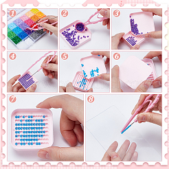 5Pcs ABS Plastic DIY Melty Beads Fuse Beads Tray&nbsp;DIY-WH0504-951