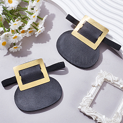 1 Pair Imitation Leather with Polyester Shoe Buckle Clips&nbsp;FIND-SP0006-08
