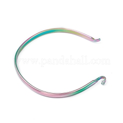 Ion Plating(IP) 304 Stainless Steel Cuff Bangle Making&nbsp;LS-STAS-H154-01MC