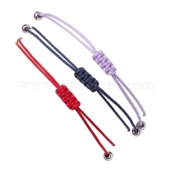 3Pcs Constellations Adjustable Nylon Cord Braided Bead Bracelets for Women Men&nbsp;BJEW-JB11325-09