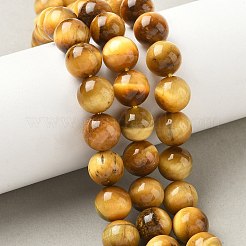 Natural Tiger Eye Beads Strands&nbsp;LS-G-G544-12mm-01