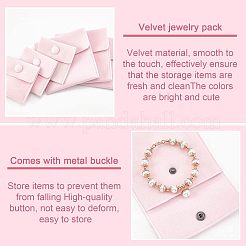 8Pcs 2 Style Square Velvet Jewelry Bags&nbsp;TP-FH0001-01A