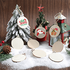 Unfinished Natural Wood Cutouts Ornaments&nbsp;WOOD-SP0001-17B