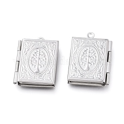 Tarnish Resistant 304 Stainless Steel Locket Pendants&nbsp;STAS-K192-11P