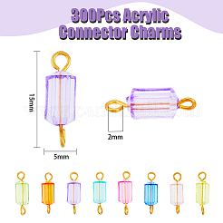 300Pcs Transparent Acrylic Connector Charms&nbsp;FIND-DC0001-73