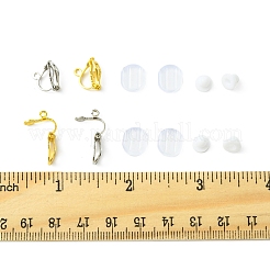 Brass Clip-on Earring Findings&nbsp;FIND-FS0003-15