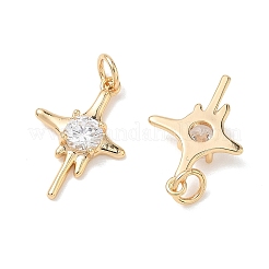 SHEGRACE Brass Clear Cubic Zirconia Pendants&nbsp;XGRQ3K574-566G