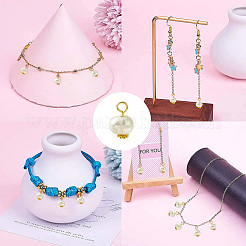 30Pcs Natural Cultured Freshwater Pearl Round Charms&nbsp;FIND-CJ0001-76