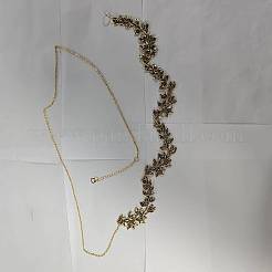 8Pcs 8 Styles Butterfly Leaf Alloy Charm Iron Chains Belts Set&nbsp;HJEW-DR00231