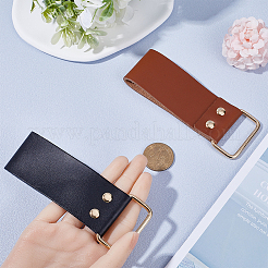 2Pcs 2 Style Leather Tape Measure Clip for Belt&nbsp;AJEW-GF0007-76