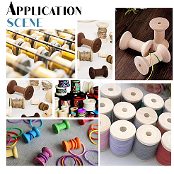 16Pcs 4 Style Wooden Empty Spools for Wire&nbsp;WOOD-PH0002-17