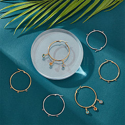 12Pcs 2 Colors 304 Stainless Steel Huge Hoop Earring Findings&nbsp;STAS-UN0044-77